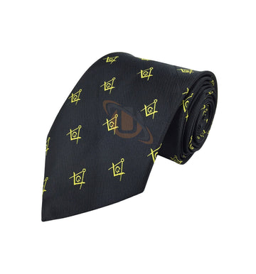 Masonic Regalia Craft Masons Silk Tie Embroided Square Compass & G Lodge Gift Unique Regalia